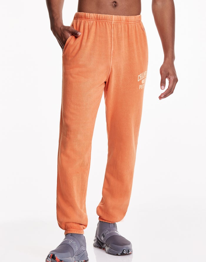 Champion Mens Pants NZ - Lightweight Fleece Orange ( 8405-CTMDV )